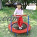 Children Kids Portable Foldable Durable Construction Safe Trampoline with Padded Frame Cover Handle HDPML   